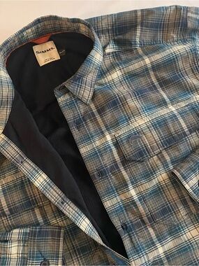 Simms Fleece Thermal Lined Flannel Men 2XL LOOSE Outdoor Hiking Fishing Hunting